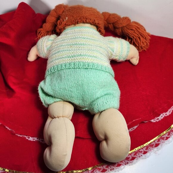 Vintage Cabbage Patch Girl Doll Red Yarn Hair Blue Eyes 1978 1983 OAA OK Factory - Picture 9 of 16